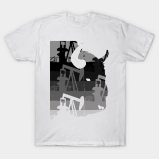 Bison Profile - Pumpjacks T-Shirt